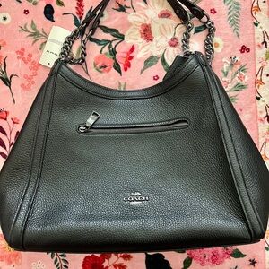 Coach Black Leather Kristy Shoulder bag hobo